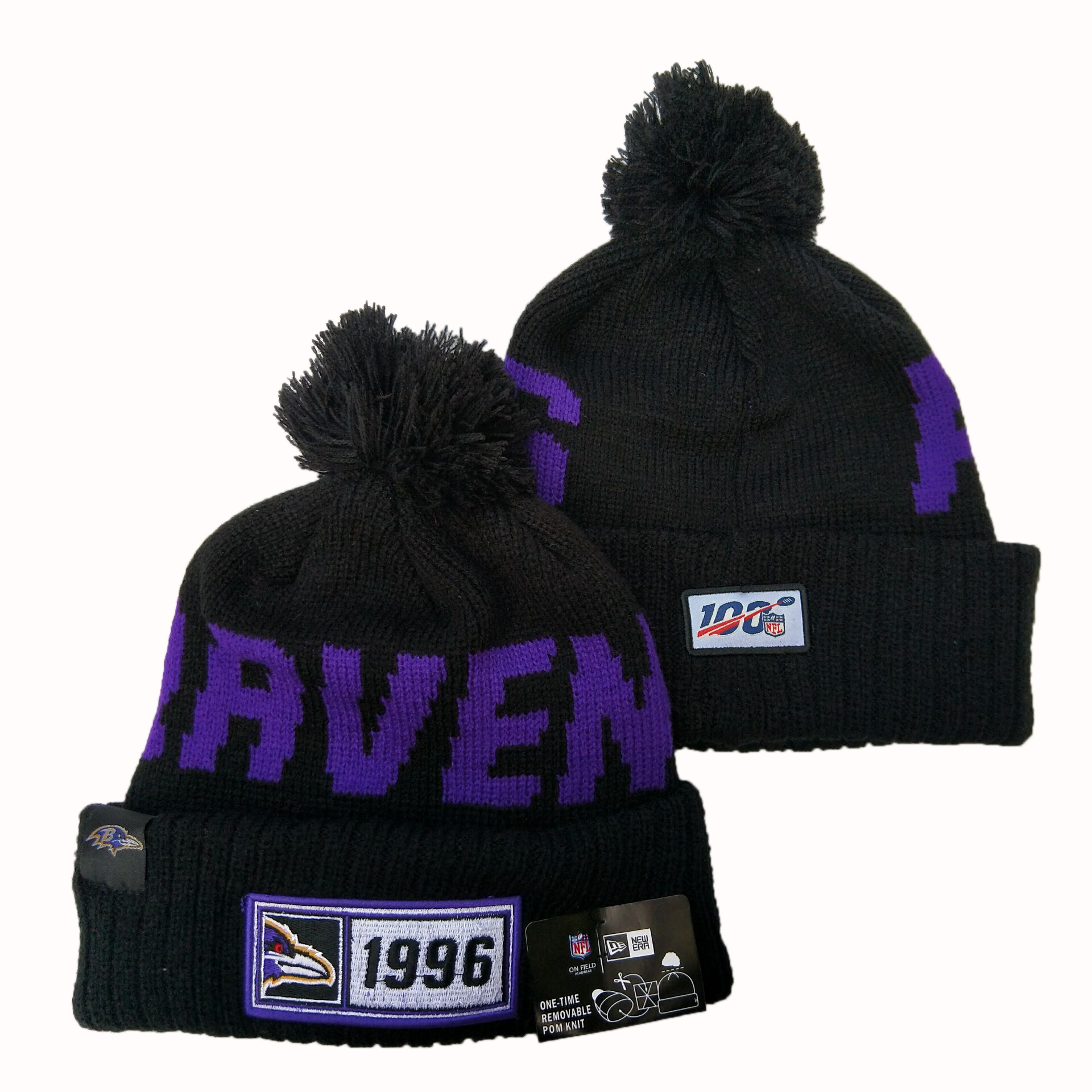 Baltimore Ravens Knit Hats 017